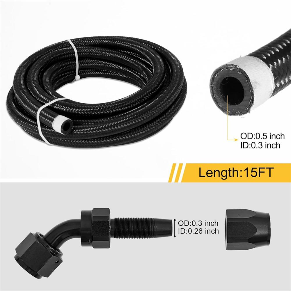Комплект шлангов и фитингов для линий охлаждения автоматической коробки передач 4L60E и 4L65E AN6