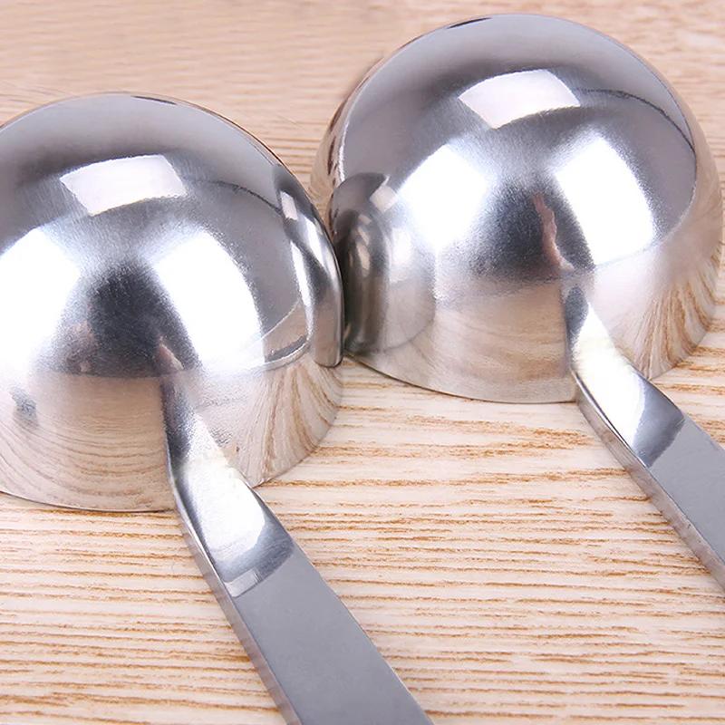 15ml Stainless Steel Coffee Scoop Mixing Spoon Metal Sugar Powder Tea Scoop Tablespoon Easy Cleaning for Kitchen Measuring Tool