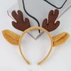 Christmas Antler Hairband Elastic Anti-slip Plush Fit for All Ages Christmas Hair Accessories Holiday Party Decorations Costume Festive Reindeer