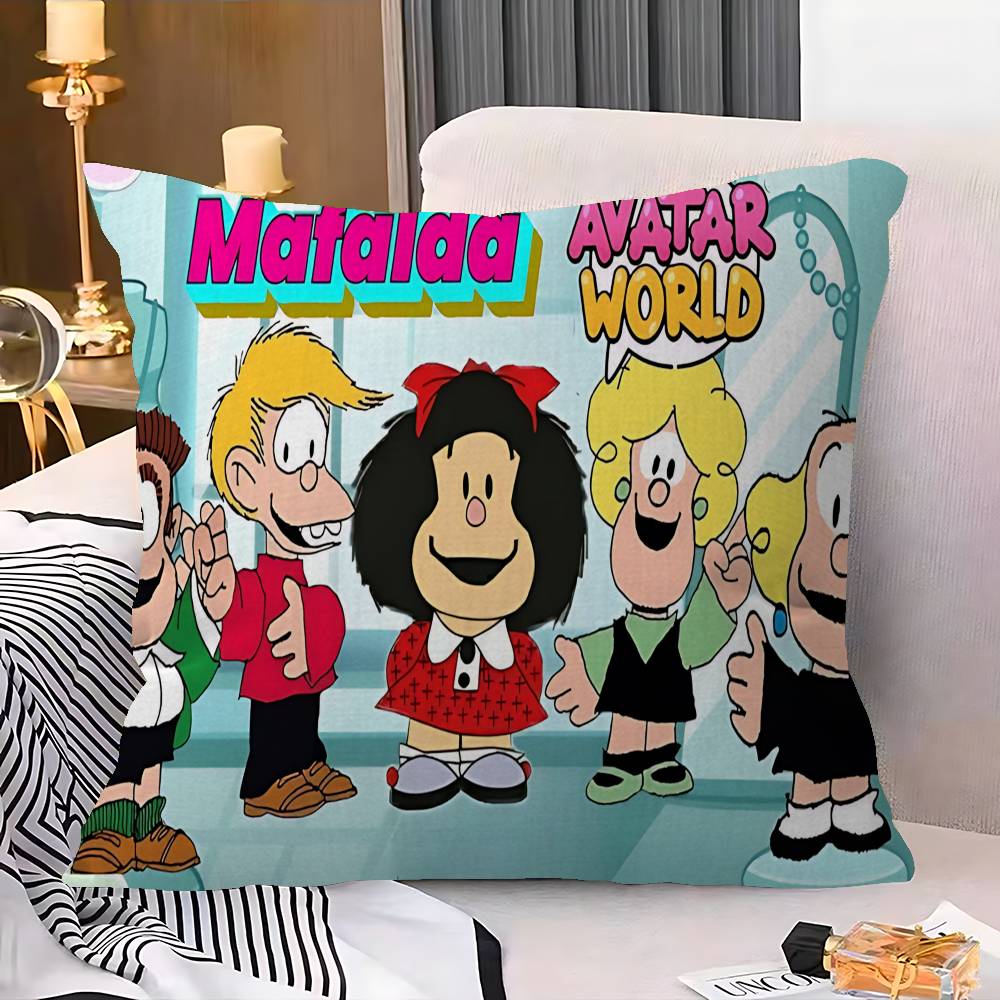 Cute Cartoon M-Mafalda Pillow Cover Sofa Cushion Cover Home Room Decoration Children Gift