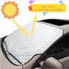 Universal Car Windshield Mirror Reflective Bar Cover Sun Shade Protector Winter Snow Ice Rain Dust Frost Guard Aluminium
