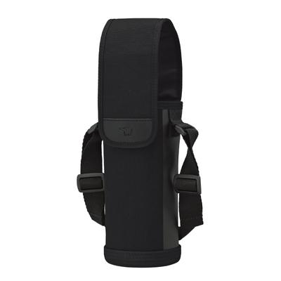 Крышка для бутылки Zojirushi Mahobin из нержавеющей стали с биркой на плечо, подходит для машинной стирки, 600 мл, черный, размер MC-CA03-BA
