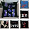 Band D-DEPECHE M-MODE Pillow Case Square Double‑Sided Print Cushion Case For Sofa Home Bedchamber Decor Gift