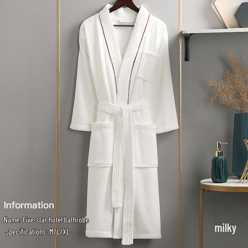 Хлопковый халат-юката G5Z: Впитывающее, быстросохнущее полотенце для мужчин и женщин - Идеально для осенней/зимней одежды для сна после купания