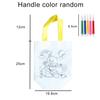 1PC DIY Graffiti Non-woven Bag with Coloring Marker Carnival Animal Art Party Goodie Bag for Kids Eco Reusable Mini Shopping bag