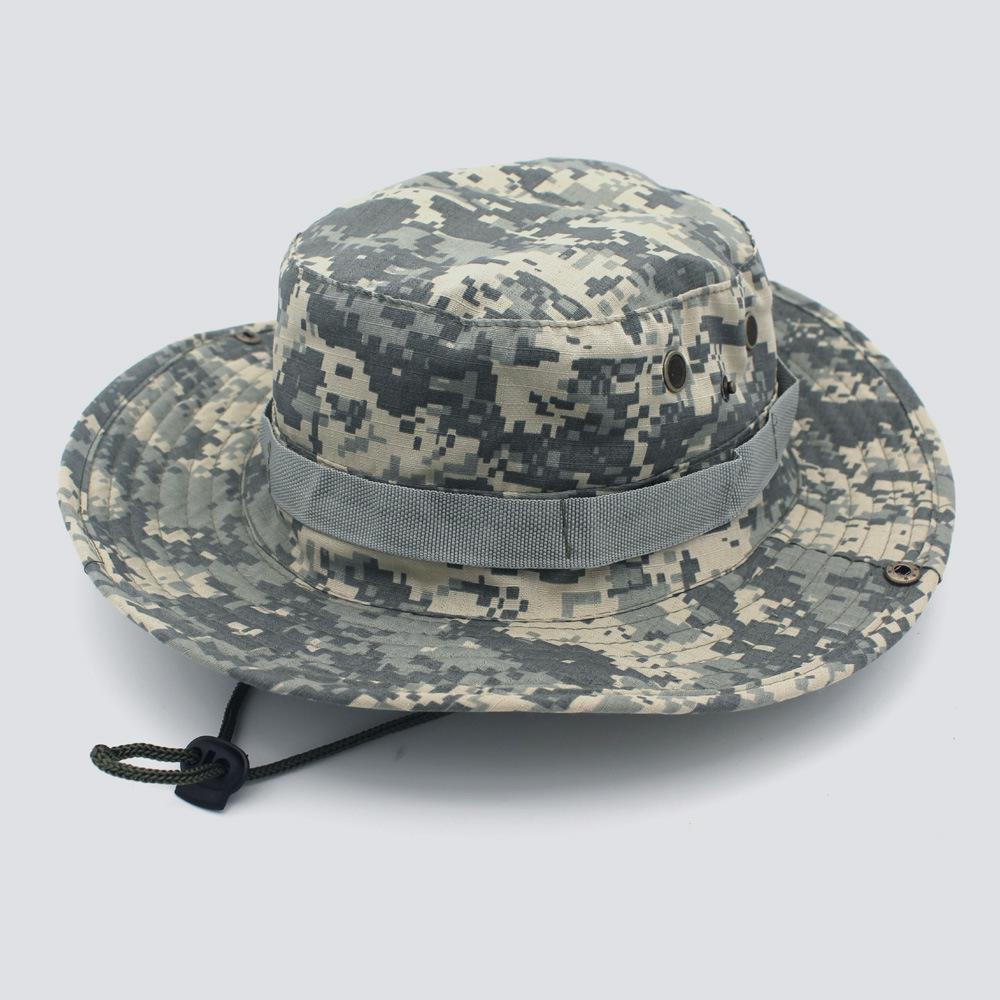 Unisex Outdoor Camouflage Boonie Hat for Camping, Fishing, and Travel - Sun Protection Included