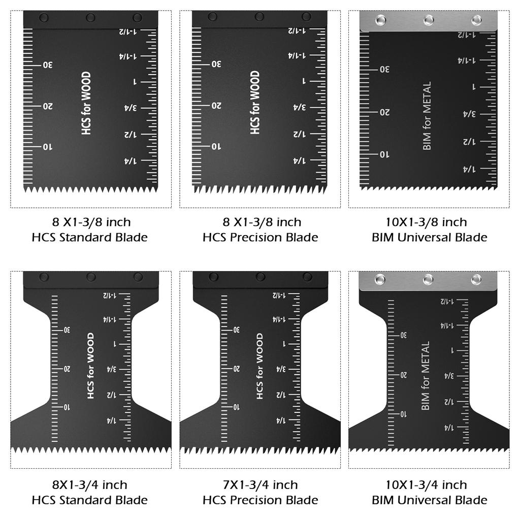 50 шт. осциллирующих пильных полотен, биметаллическая дуговая кромка, многофункциональное пильное полотно, режущее полотно для дерева/металла/пластика, реноватор