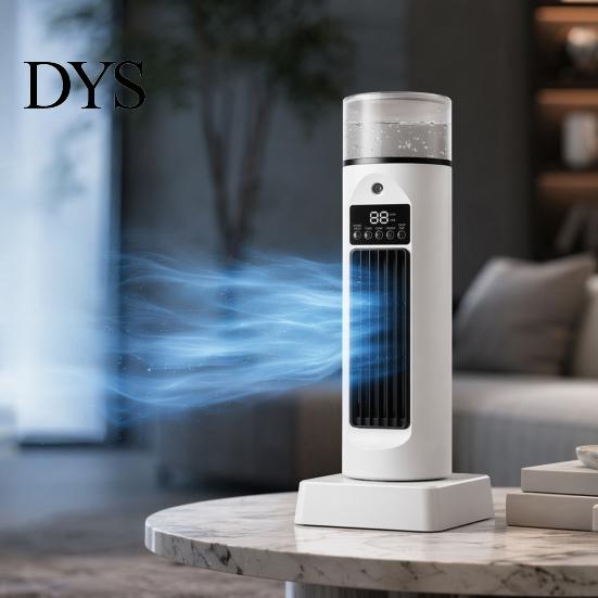 USB-вентилятор-башня Plug-and-Play, 6 скоростей, безлопастной охладитель воздуха и увлажнитель с универсальным пультом дистанционного управления, тихий настольный распылитель