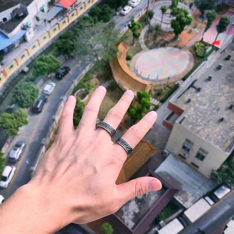 Beier из нержавеющей стали 316L, модные стильные мужские и женские модные кольца с тотемом Одина, скандинавского викинга, амулет с руническими словами, ювелирные изделия LR-R143