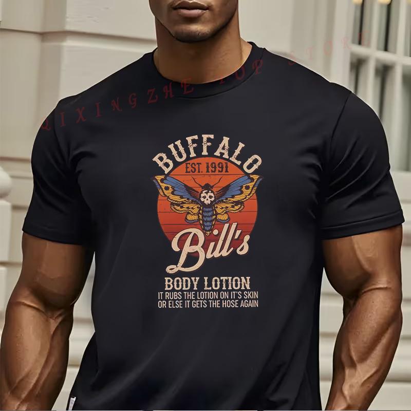 Buffalo BillS Body Lotion TShirt Silence Of The Lambs Movie Tee Funny Present For Mens Short Sleeve TShirts Oneck Top Tees