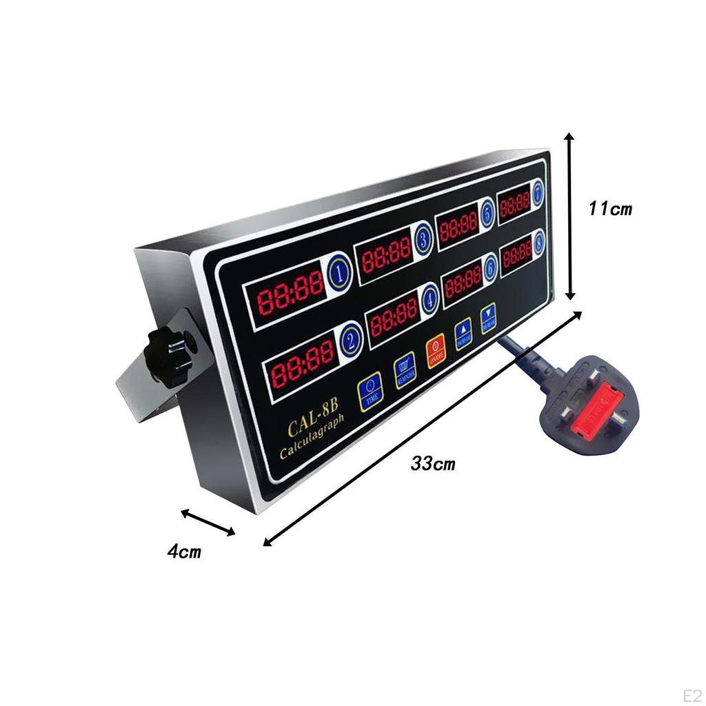 8 Channels Commercial Kitchen Timer Calculagraph Restauran for Restaurant