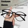 Large Frame Round Vintage Reading Glasses Women Men Lightweight Full Frame Anti Blue Light Presbyopia Eyewear