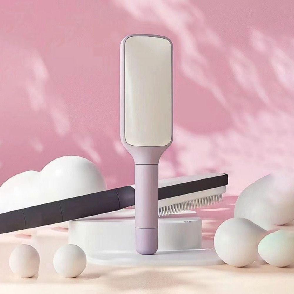 Многофункциональная щетка для чистки волос Пластиковая массажная расческа Модная вращающаяся телескопическая расческа Женская