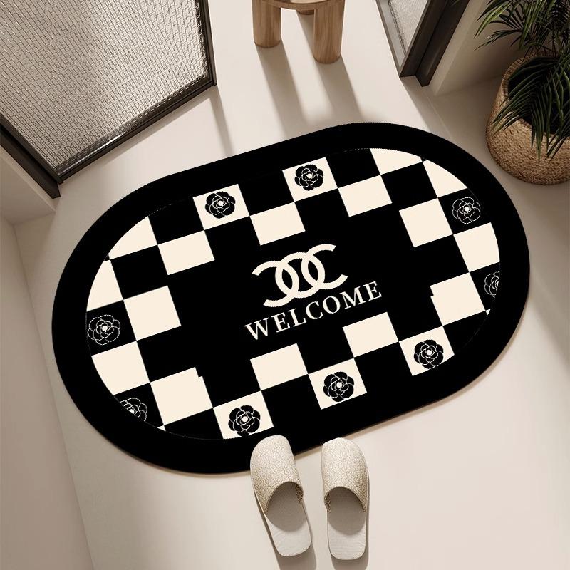 Diatom mud bathroom floor mat, toilet water absorption quick-drying, bath non-slip and anti-drop mat, toilet door floor mat