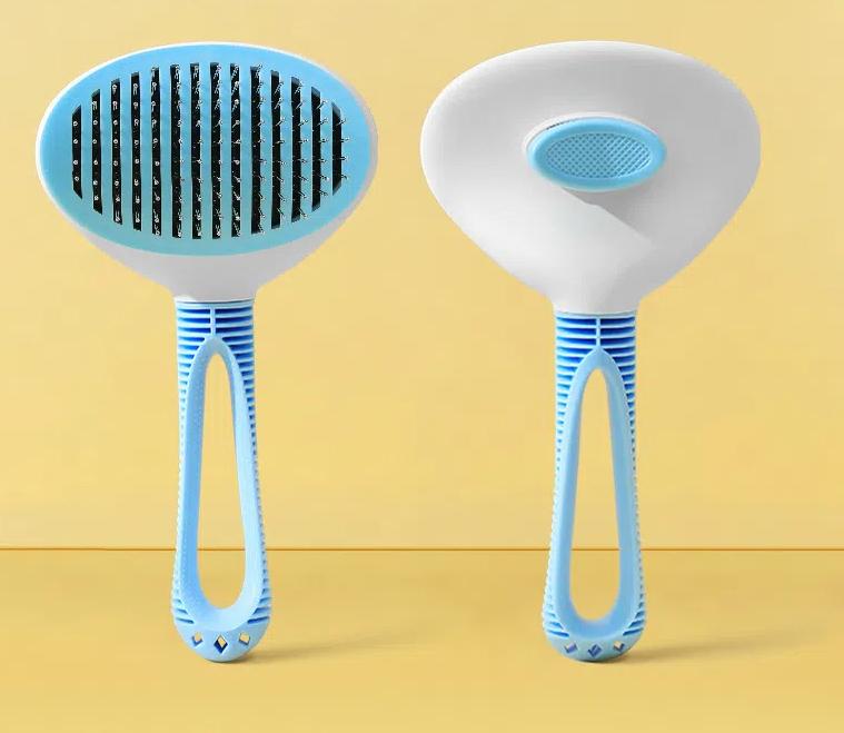 Расческа для удаления шерсти домашних животных Укладка волос Удаление волос Открытый узел Расческа для кошек Автоматическое удаление волос Уход за шерстью Расческа для собак Щетка для волос Товары для животных