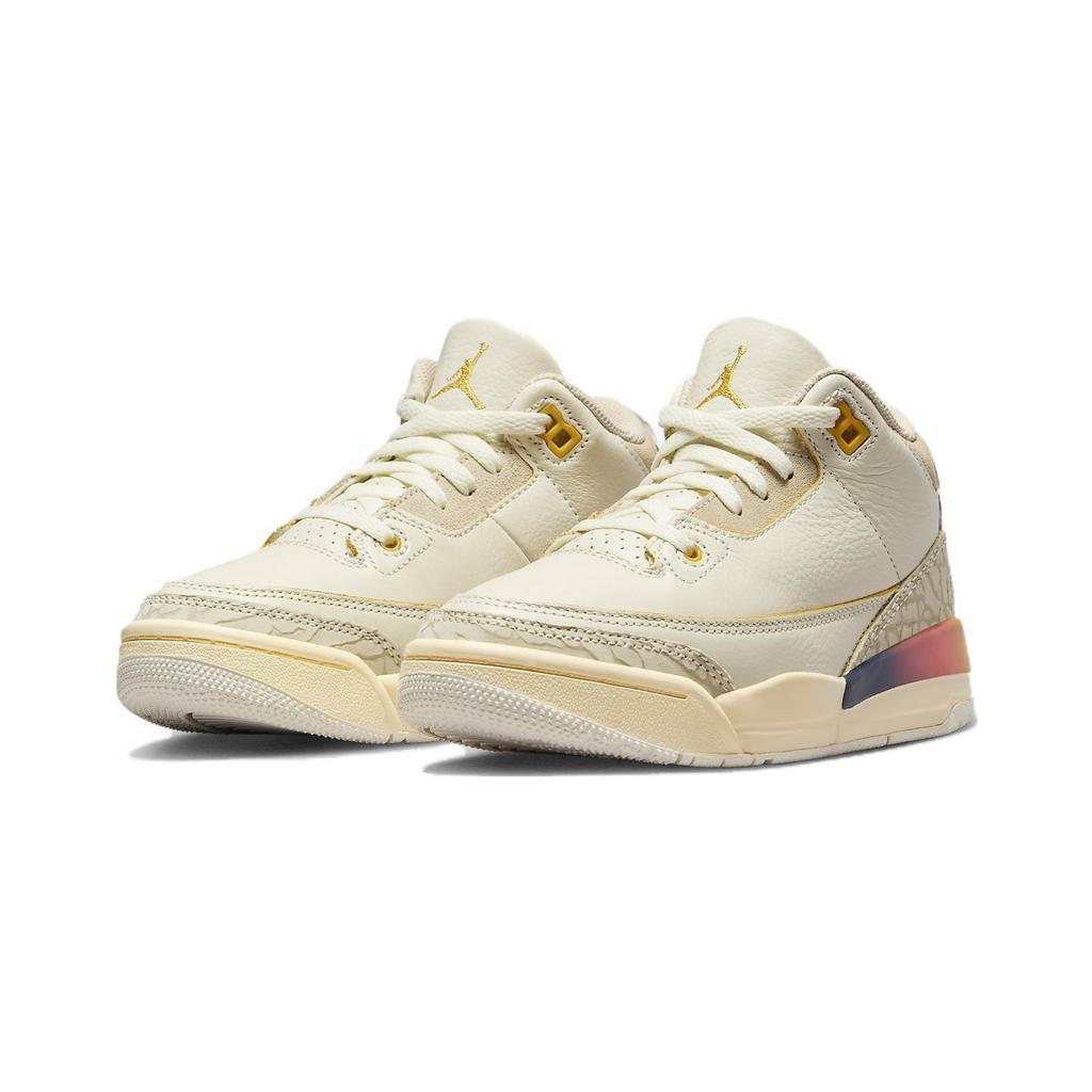 J. Balvin Air Jordan 3 Retro PreSchool 'Medellín Sunset' (Unisex) Multi-Color / Multi-Color Kids' Basketball Shoes FN0346 901
