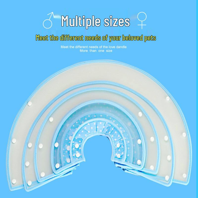 Защитный мягкий воротник с мягким краем для собак и кошек: Защита от укусов, защита от вылизывания, комфорт для груминга и заживления.