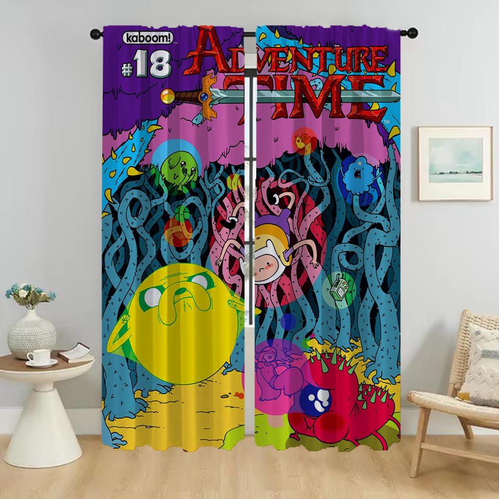 Время приключений Антимоскитные шторы для камеры Современные шторы для гостиной 2 штуки Затемнение Тюль для спальни Перегородка Детская