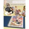 A4 Poster Storage Book A5 Two Palace Grid Loose-Leaf Folder A6 Four Palace Grid Favorites HD Inner Page Thickened Cover