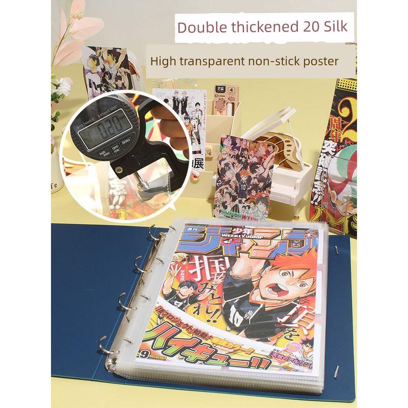 A4 Poster Storage Book A5 Two Palace Grid Loose-Leaf Folder A6 Four Palace Grid Favorites HD Inner Page Thickened Cover