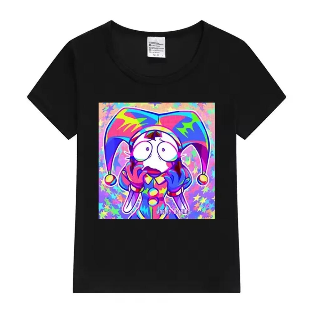 Summer Cotton Children's T-shirt The Amazing Digital Circus Cartoon Pattern - Suitable for Summer Dressing