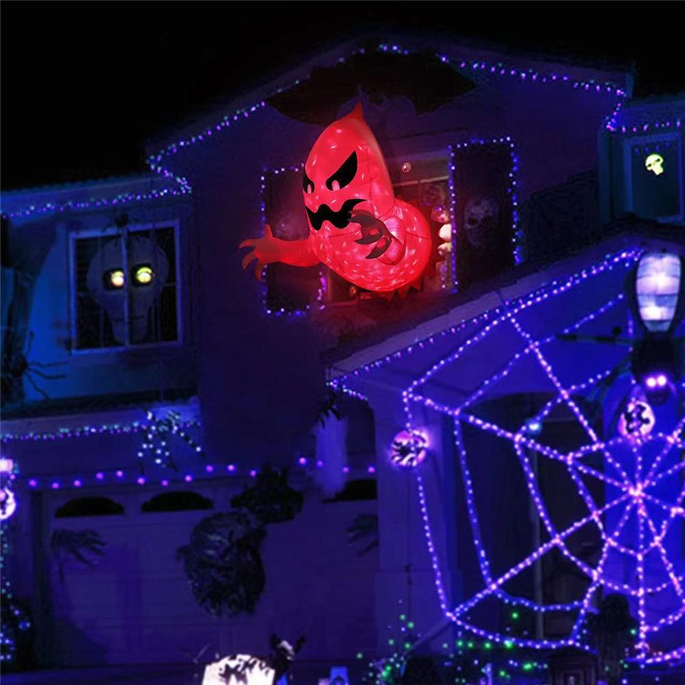 Halloween Inflatables Blow Up Ghost with LED Light Indoor/Outdoor Yard Decor