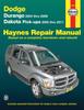Книга Dodge Durango (2004-2009) & Dakota (2005-2011) Pick-ups Haynes Repair Manual (USA) : 45234