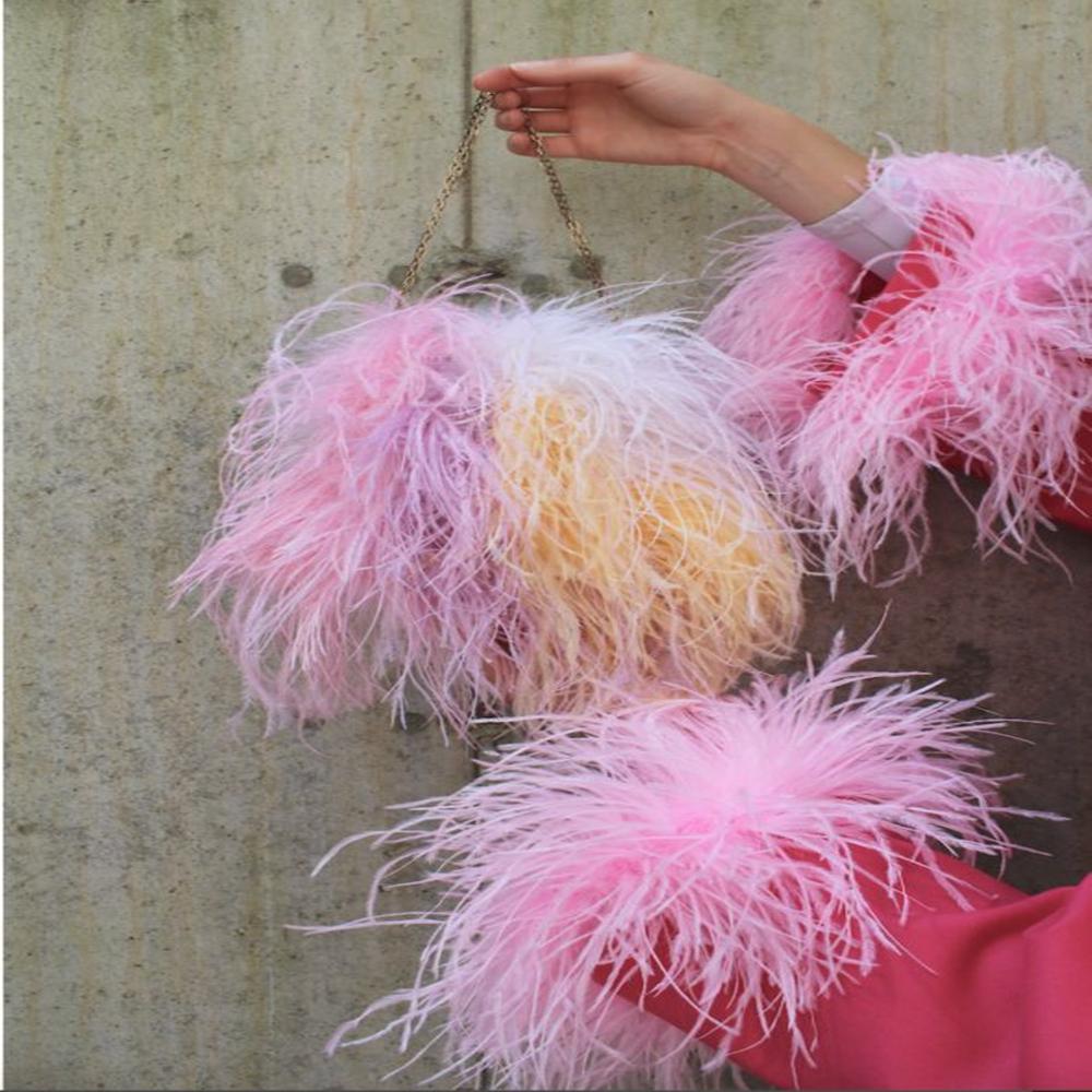 FeatherLight Blue Ostrich Feather Trim Ribbon Real Ostrich Feathers Fringe Trims for Party Clothing Sewing Decoration Plumes Diy Crafts