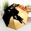 Say Hello Little Friend Folding Umbrella Travel Suitable for All Seasons Three Folds Printing Light