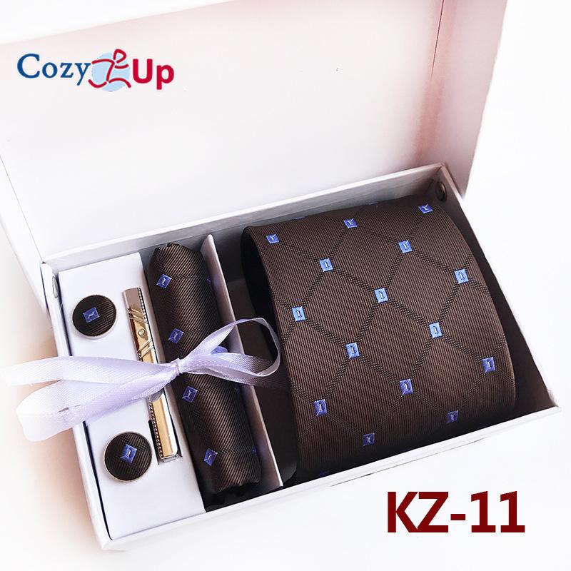 Cozy Up Набор из 6 предметов, мужские галстуки с узором пейсли, включая галстук, квадратный шарф, манжеты, зажим для галстука, подарочная коробка
