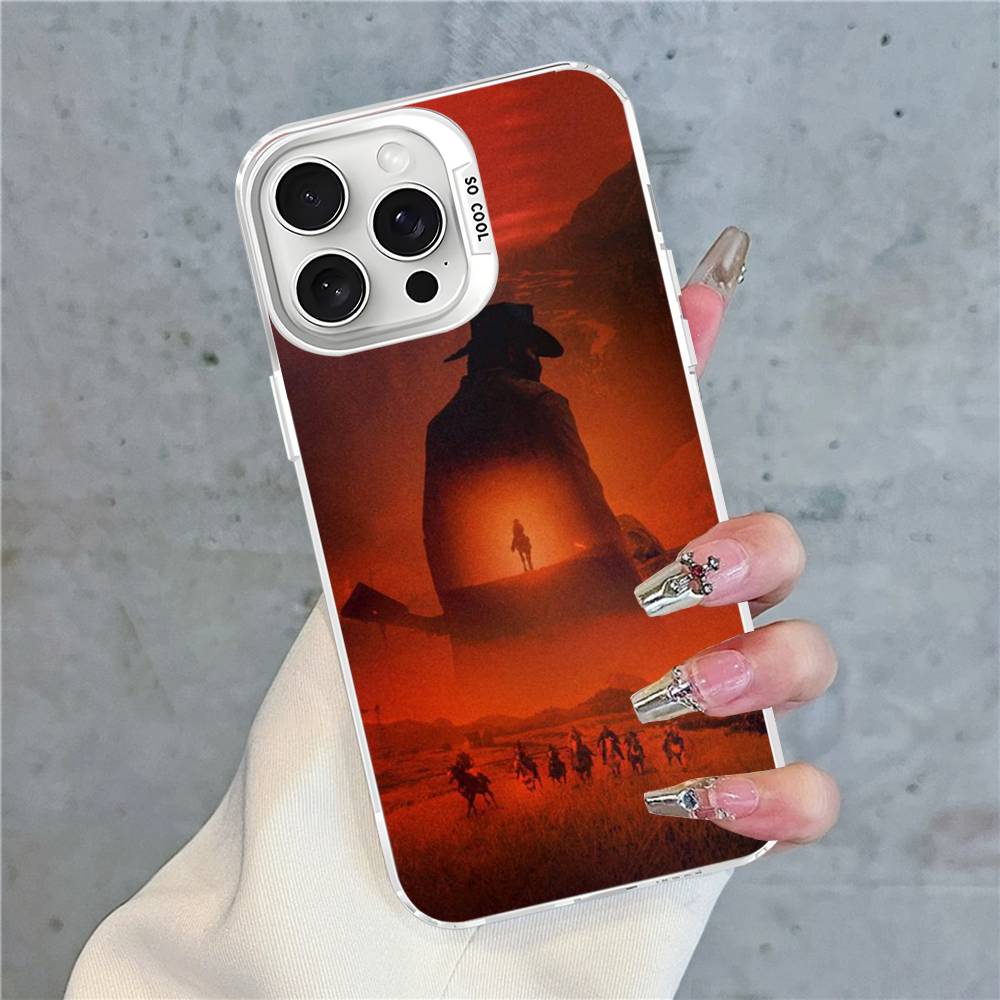 Чехол для телефона Red Dead Redemption RDR 2 для iPhone 17 16 Plus Pro Max 15 14 13 12 11 Матовые Цветные Чехлы