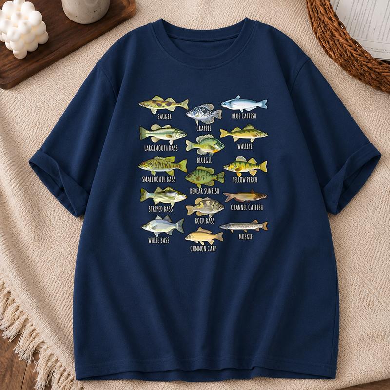Fishing Shirt for Unisex Summer Short Sleeve TShirt O Neck Tee Shirt Fish Funny Meme Unisex Graphic Tshirt Casual Short Sleeve Tee