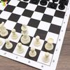 New Universal Roll-Up Leather Chess Board Lightweight Tournament Chess Mat Portable Soft Rollable Chess Board For Beginners