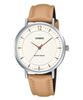 Standard Analog Leather Strap Cream Dial Quartz LTP-VT04L-7A1 Women's Watch