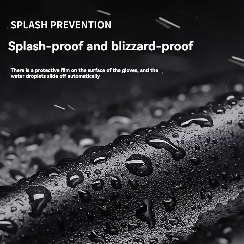 Зимние велосипедные перчатки для мужчин, уличные водонепроницаемые перчатки с сенсорным экраном, мотоциклетные перчатки с полными пальцами, кожаные теплые перчатки для электровелосипеда
