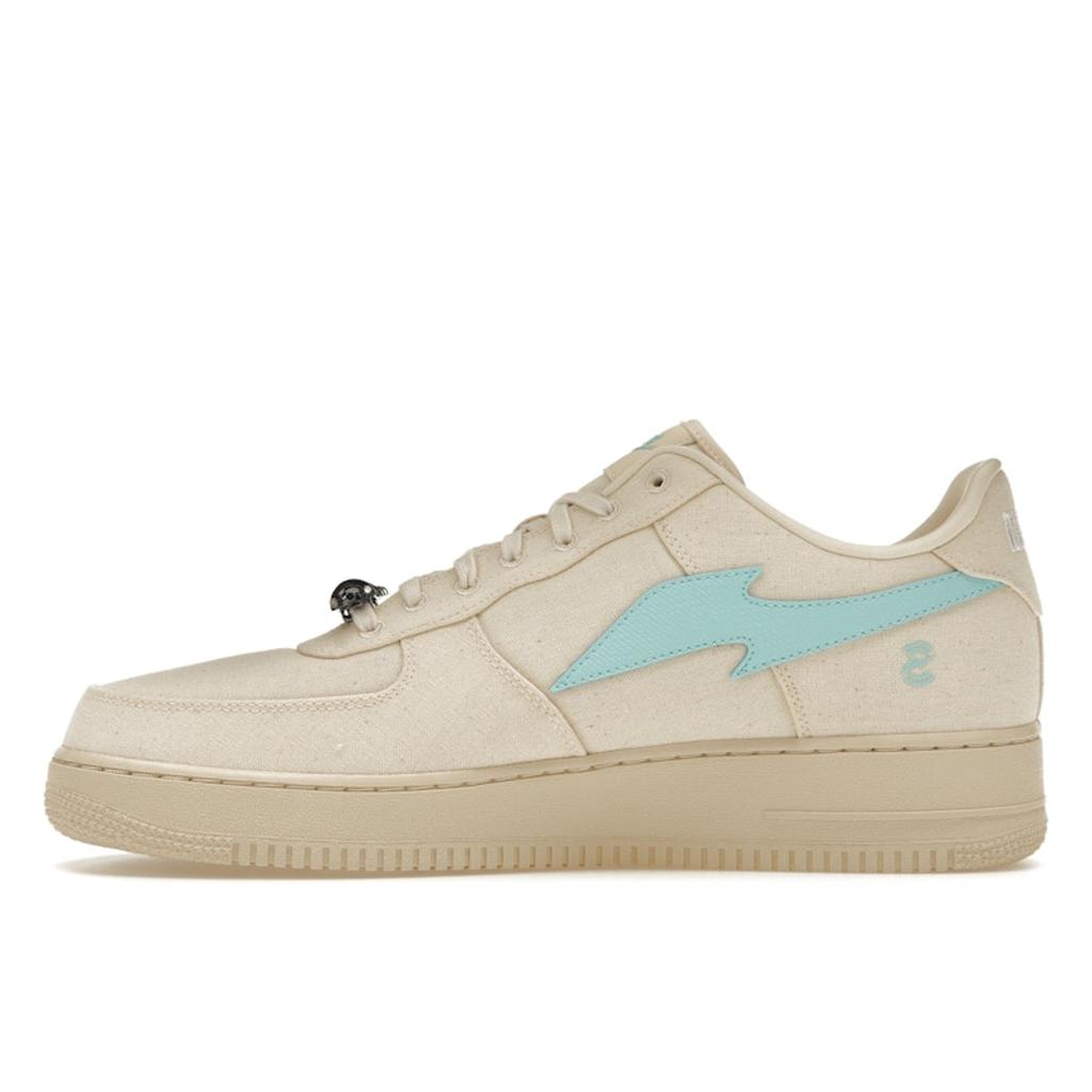 RTFKT x Nike Air Force 1 Low Human Унисекс Кроссовки Кремовый Натуральный Балтийский-Синий FQ3954-100