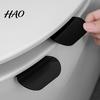 Portable Toilet Cover Handle 2Pcs Seat Lift Handle, Avoid Touching Self-Adhesive Lid Bathroom Gadget Lifter, Tab Tool, Accessories Safe Lifter