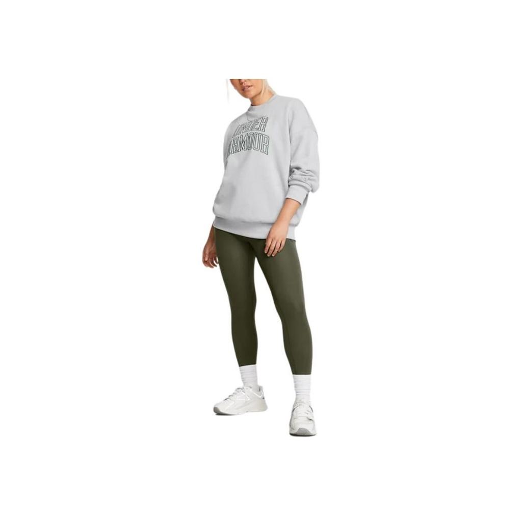 Under Armour Icon Heavyweight Terry Soft Comfortable свитер с круглым вырезом и длинным рукавом American College Sweatshirt Women sweatshirt 1386493-011