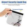Многоразовая косметичка, герметичный прозрачный пакет на молнии, сумка для провоза жидкостей в аэропорту, соответствует правилам провоза ручной клади.