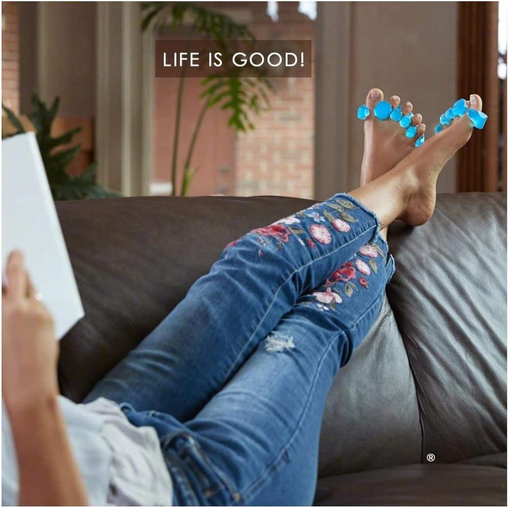 Гелевый растяжитель и разделитель для пальцев ног - Мягкое облегчение вальгусной деформации, Корректор молоткообразного пальца (Размер S/M/L), Продаётся парой