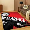 3D Ковер Scarface Классический Фильм Тони для Спальни Гостиной Дивана Игровой Комнаты Придверный Коврик Домашний Декор, Детская Игровая Зона Ковер Нескользящий