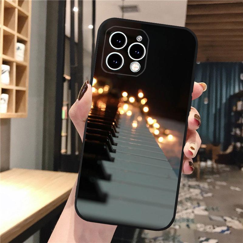 Чехол для телефона с музыкальным пианино для iPhone Samsung Galaxy Redmi Xiaomi Oppo OnePlus Note SA 7 8 9 10 11 12 13 14 20 21 22 23 53 54 Pro Max Plus Ultra TPU Soft