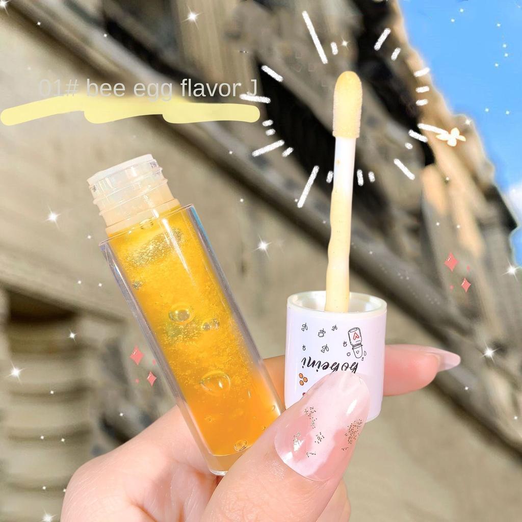 Honey Lip Oil Moisturizing and Hydrating Repair Lighten Lip Lines Lip Gloss Anti-cracking Lip Balm Waterproof Lipstick Long-lasting Set Makeup