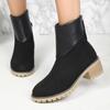 Fashion Rimocy 2024 Autumn New Women's Ankle Boots Fashion Faux Suede Square Heels Booties Woman Solid Color Zipper Casual Botas Mujer