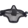 Adjustable Half Face Wire Mask Carbon Steel Steel Mesh Mask Metal Face Mask  Outdoor Sports