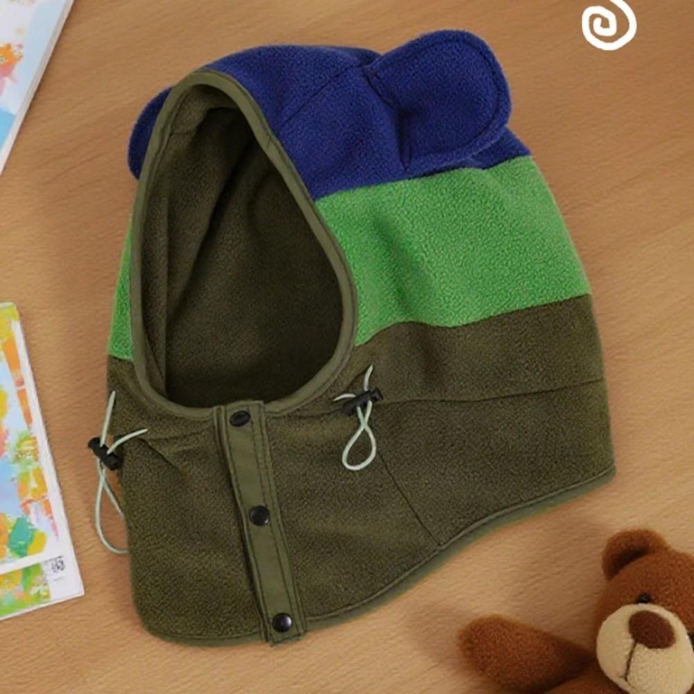 Thickened Kids Winter Hats Windproof Balaclavas Hats Scarf Set  Outdoor