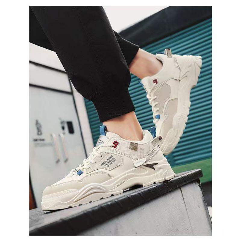 Men S Casual Work Board Shoes Spring Waterproof White Sneakers