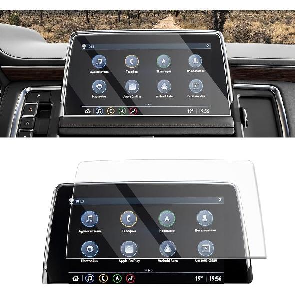CDEFG 2 шт. для Chevy Tahoe Suburban GMC Yukon 2021-2025 Защитная пленка для экрана 2021-2025 Tahoe Suburban Yukon Escalade 12,6 дюйма Защитная крышка экрана для заднего сиденья