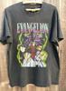 Винтажная футболка унисекс по аниме Neon Genesis Evangelion, цвет угольный, классическая, KH18602