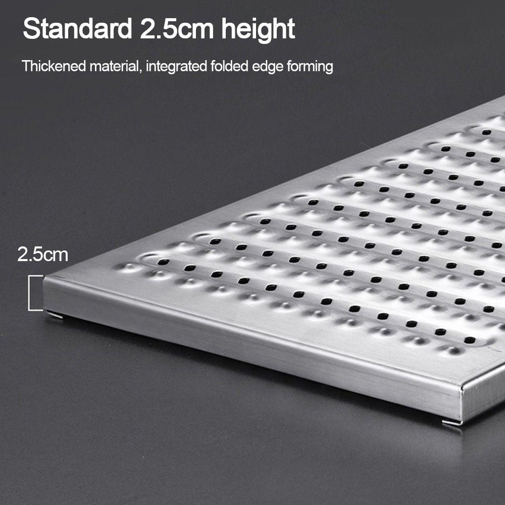Rectangle Shape Shower Floor Drain Mesh Stainless Steel Linear Floor Drain Outdoor Courtyard